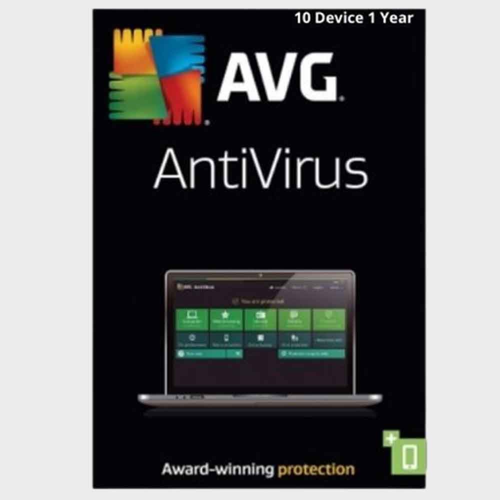 AVG Antivirus — 10 Devices — product image from NextGenTeky